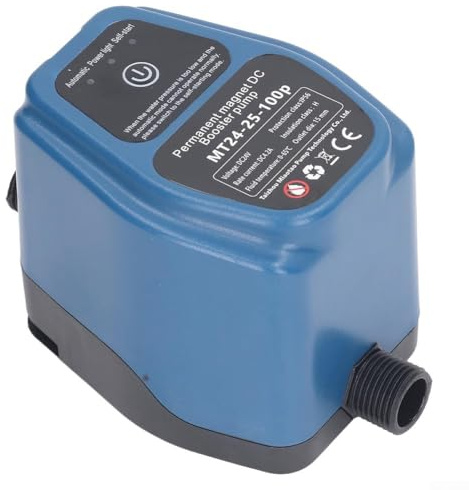 Intelligent Water Pressure Booster Pump, 24V Automatic Quiet Boosting System for Home Shower, Pool and Garden Irrigation(UK)