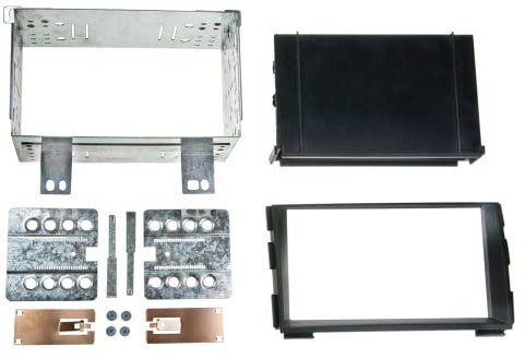 Doppel 2 DIN Radioblende mit Fach passend für Kia Ceed 2009 > schwarz