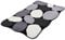 Kleine Wolke 8972926311 Badteppich Stone , 70 x 120 cm, schwarz