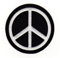 Aufnäher Bügelbild Aufbügler Iron on Patches Applikation Peace Zeichen Frieden Liebe