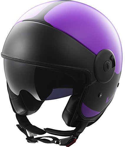 LS2 Casco Moto Of597 Cabrio Via, Matt Purple Black, S