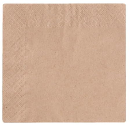Vegware 2S4000 unbleached napkin, 24 cm, 2-Ply (Pack of 4000) | Biodegradable catering option reduces landfill waste and simplifies eco-friendly disposal for busy modern food services.