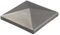 Alberts 866983 Capuchon pour poteaux carrés en métal | à souder | acier | 150 x 150 mm | kit de 2
