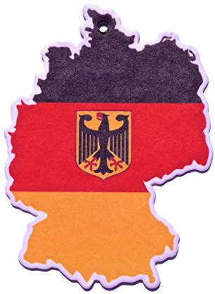 Auto-Lufterfrischer Flagge Fahne Deutschland im Geruch Grüner Apfel