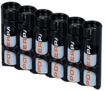 PowerPax – Pack de 6 pilas AAA Caddy – Esmoquin negro
