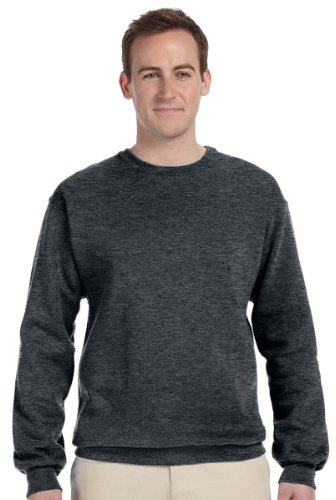Jerzees NuBlend Crewneck Sweatshirt Black Heather