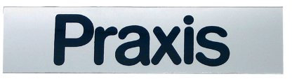GRÄWE Türschild 'Praxis', selbstklebend