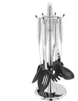 Stellar Premium Nylon Tools, 6 Piece Carousel Tool Set, Dishwasher Safe, Perfect for Non-Stick Cookware