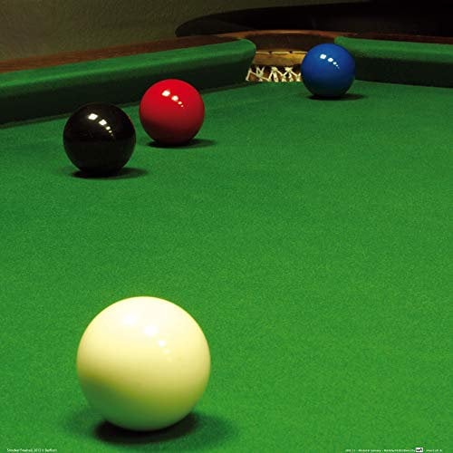 1art1 Billard Poster Snooker, Free Ball-Situation Kunstdruck Bild 40x40 cm