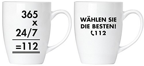 BRUBAKER Lot de 112 Tasses en céramique Motif Pompiers