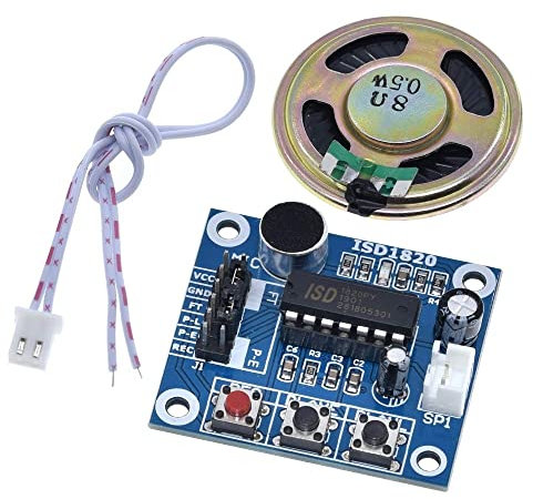 DollaTek ISD1820 Stimme Aufzeichnung Wiedergabe Module Mic Sound Audio mit Lautsprecher