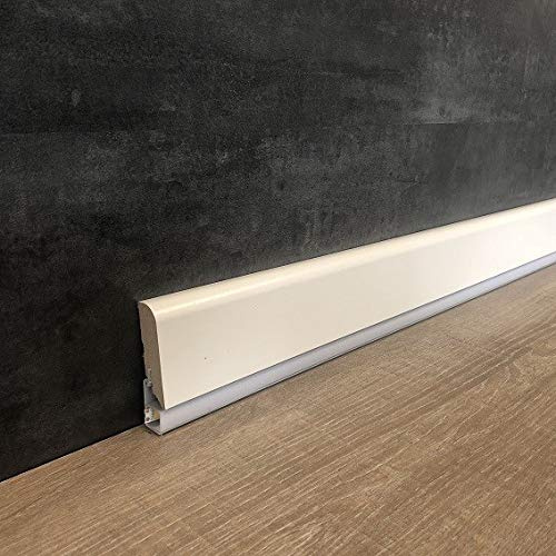 LED SockelleisteCalusso 19 x 70 mm weiß für indirekte Beleuchtung