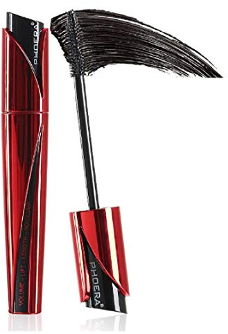 PHOERA Mascara Black Waterproof 3D Fiber Lash, 9D Curling Eye Makeup Lengthen & Volumize Eyelashes | Cruelty Free