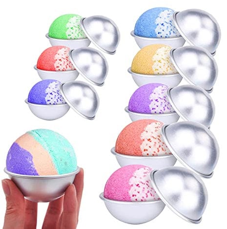 KIPETTO Badebombenform, 16 Stück, 3 Größen, DIY-Badbomben-Set zum Basteln von handgefertigten Spa-Sprudeln.