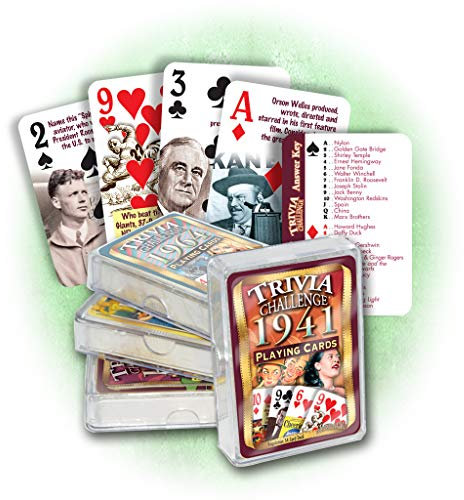 Flickback 1941 Trivia Spielkarten Geburtstag