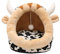 Mengyu Katzenhöhle Katzen Haus Katzenbett mit Weichem Flauschigem Innerkissen - Katzenzelt Katzenkorb für Welpen und Katzen (Stil#6, S)