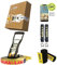 Gibbon Slacklines BananaLama XL Treewear Set | 25m Länge | 3,5cm Breite | Anfänger & Fortgeschrittene | Longline | Trampolin-Effekt | Einfacher Aufbau | Umweltverträglich | Inkl. Zubehör