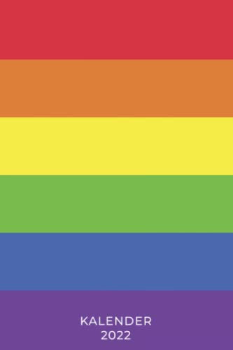 Kalender LGBT Regenbogenflagge: Jahresplaner und Taschenkalender A5 von Januar bis Dezember mit Ferien, Feiertagen und Monatsübersicht - 1 Woche 2 Seiten - Organizer und Zeitplaner für 1 Jahr