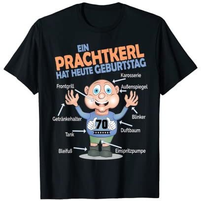 70 Geburtstag Jubiläum Birthday Männer Mann Ü70 T-Shirt