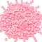Lot de 1000 perles poney en acrylique rose - 6 x 9 mm - Pour loisirs créatifs, bracelets, colliers, bijoux, boucles d'oreilles, tressage de cheveux (rose)