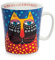 Egan Mug Collezione Laurel Burch Fantastic Felines. Oggetto Realizzato in Porcellana di Colore Blu. La referenza è PLB21/1BX