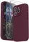 SURPHY Coque Compatible avec iPhone 14 Pro avec Verre Trempé, Silicone Liquide Protection Individuelle pour Chaque Objectif Épaissie Etui pour iPhone 14 Pro 6,1 Pouces, Prune