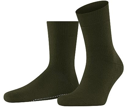 FALKE Herren Stoppersocken Homepads M HP Wolle Baumwolle rutschhemmende Noppen 1 Paar, Grün (Artichoke 7436), 39-42