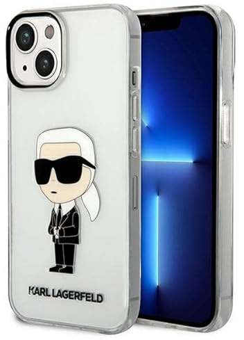 KARL LAGERFELD KLHCP14MHNIKTCT Hülle für iPhone 14 Plus 6,7 transparent hardcas
