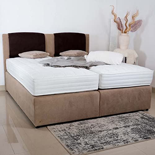 PAARA Boxspringbett Boston | Antirutsch-Matten | Royal-Matratze Komplettset -Made in Germany (Farbe und Härtegrad (H2 - H4) frei wählbar - Bitte nach Bestellung per Nachricht mitteilen, 140 x 200 cm)