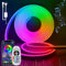 SUCIKORIO Neon LED Streifen 10m, Led Strip RGB Wasserdicht Led Lichterkette Außen 230V 120 LED/m Flexibler DIY Lichtband Aussenbereich mit Netzteil und Controller für Haus, Party