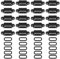 Niukuyu 20 Pcs Micro-USB TYPE C 4Pin Waterproof Female USB C Socket Port with Screw Hole Power Charging Interface USB Connector