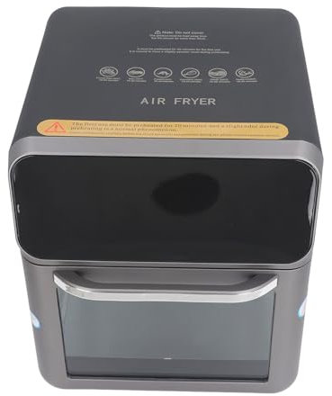 Freidora Eléctrica sin Aceite, Apagado Automático Completo, Capacidad de 10L, 1350W, Horno Pequeño para Freidora para el Hogar (EU enchufe 220V)