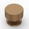 Amerdeco 10 Pack Brushed Brass Champagne Cabinet Knobs Single Hole Cabinet Pulls 1.2 Inch Diameter Round Drawer Knobs and Pulls for Bathroom Cabinets AM006