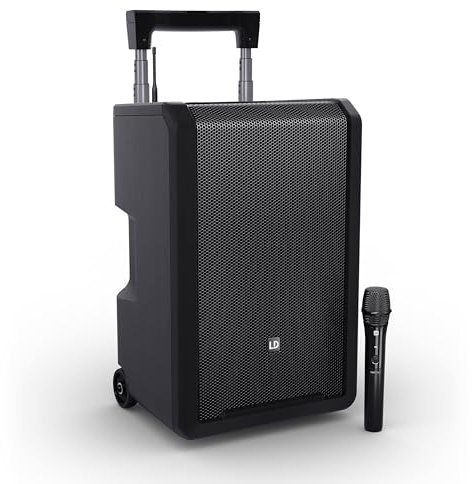 LD Systems ANNY 10 HHD B6 Altavoz móvil para megafonía Bluetooth de 10» con batería Recargable, Mezclador y 1 micrófono inalámbrico