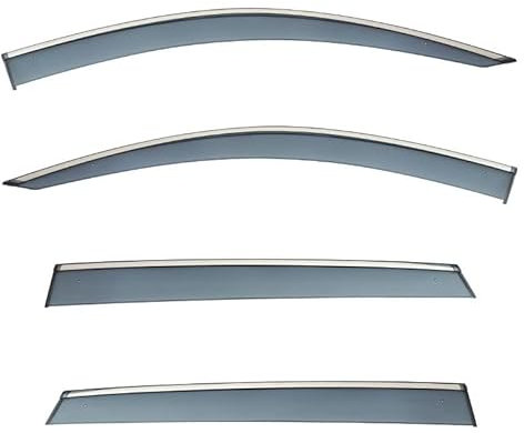 BURIL 4 Stück Auto Windabweiser für Audi Q7 MK2/4M 2016 2017 2018 2019 2020 2021 2022 2023 2024, Seitenscheiben Windabweiser Vorn Hinten Wasserdicht Langlebiger Regenabweiser