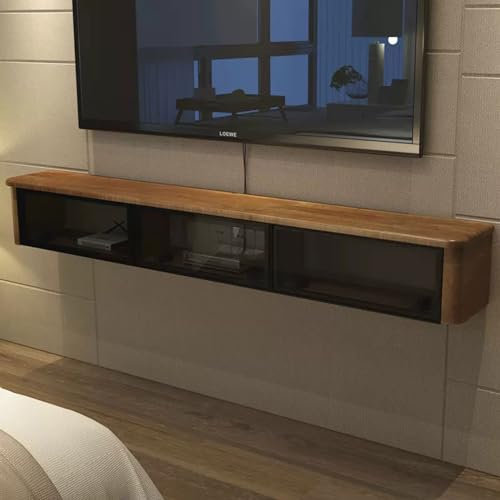 Mobile TV a parete Mensola TV sospesa Mensola a muro Armadio audio/video Scaffale elettronico per componenti TV Console TV multimediale Vetrinetta per camera da letto Soggiorno Sala multimediale