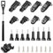 Omevett 26 PCS Adjustable Camera Mount with Short & Long Screw 3-Way Pivot Arm Extension Adapter Set for Action Cameras