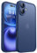 CANSHN Matte for iPhone 16 Case, Upgraded [Full Camera Protection] [Translucent Matte] Shockproof Protective Phone Case for iPhone 16 6.1 - Deep Blue