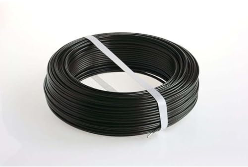 RETELANDIA - Filo di ferro plasticato per legatura color antracite diametro mm 1,7