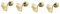 SEWOART 4 Stück handhaben cabinet knobs schranktürgriff türgriff door knob türklinken Schrankgriffe Knöpfe Schubladengriffe eleganter Schrankknopf Möbelgriffknauf Zinklegierung Golden