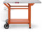 Feasto Table de barbecue d'extérieur de 101,6 x 50,8 cm, table de four à pizza mobile avec roues pour la préparation des aliments en plein air, chariot de barbecue en acier inoxydable avec étagère de