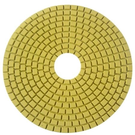 MiJunHD Diamant Polierpad, 8 Zoll 200 MM 500 Korn Polierscheiben Schleifscheibe für Schleifer & Polierer, zum Granit, Marmor, Beton und Stein, Haken Schleife Stützteller (1 Stück)