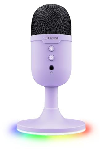 Micrófono Trust Gaming GXT 234 Yunix/ USB/ Lila