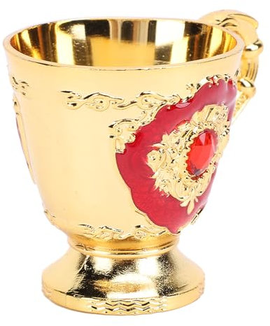 Taza de té Vintage, Copa de Vino de Estilo Europeo con Retro con Base Resistente, Forma única y Artesanía Elegante para Uso en el Hogar y la Oficina