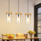 ZMH Pendelleuchte Esstisch Esszimmerlampe Vintage- E27 Hängelampe Wohnzimmer Glas Esstischlampe 3 Flammig Hängeleuchte Retro Pendellampe Schlafzimmer Höhenverstellbar für Küche(ohne Leuchtmittel)