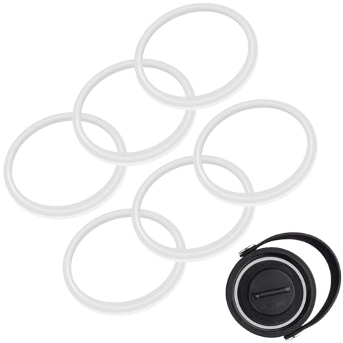 Joshey Gasket Replacement for Hydro Flask Wide Mouth Lid Cap, 6 Pack | Rubber Seal O-Ring | Leak-Proof Gasket Seal for Hydroflask Replacement Parts