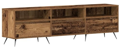 vidaXL TV-Schränk Altholz 150 x 30 x 44.5 cm Holzwerkstoff, Geräumiger Stauraum, modernes Wohnzimmer, rechteckiger Tisch, stilvolles funktionales Möbel aus ökologischem Holz