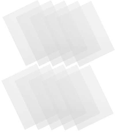 DOITOOL 10 Stück Wärmeschrumpfmaterial Film Größe farbig Handwerk schrumpfbar Schrumpfmaterial selber Machen DIY-Material Kindergarten-DIY-Versorgung Bastelbedarf Schrumpffolie bops Weiß