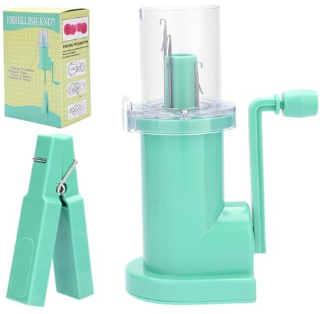 Strickmaschine, tragbar, praktisch, für Zuhause, manuelle Kordelstrickmaschinen mit Kurbel für Socken, Schmuck, Armbänder, DIY