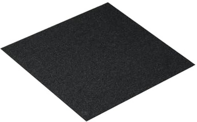 12pcs Carpet Tiles Peel & Stick Self Adhesive Floor Tile Soft Padded for Bedroom Living Room(24x24in Carbon Black)